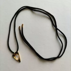 Georg Jensen #985 18k Yellow Gold Silk Cord Pendant Necklace Henning Koppper - Picture 1 of 8