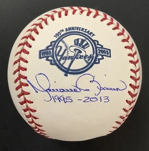 Mariano Rivera Signed Baseball Selig 100Anniv Yankee Logo Autograph Insc PSA/DNA - Picture 1 of 4