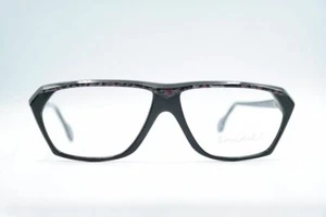 Vintage Brendel 157 F304 Schwarz Bunt oval Brille Brillengestell eyeglasses NOS - Picture 1 of 6