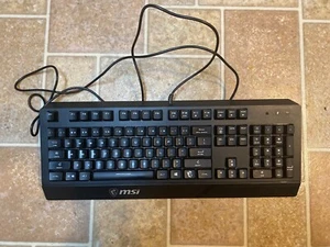 MSI Vigor GK30 GAMING Keyboard Tested & Working - Picture 1 of 6