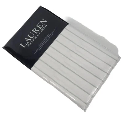 Ralph Lauren King Pillowcases Spencer Stripe Saten Sage White Green NWT New $85 - Image 1 of 4