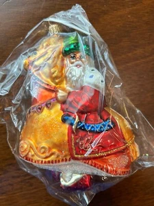 Christopher Radko PAGEANTRY Christmas Ornament Santa On Horse 1997 NWT Sealed - Picture 1 of 8