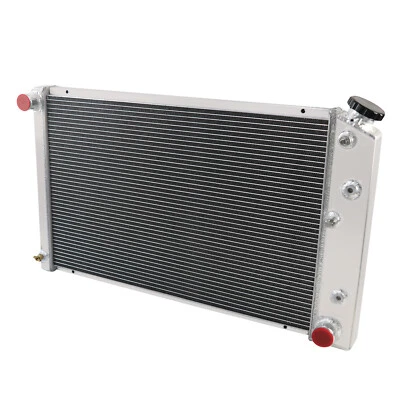 4Rows Aluminum Radiator For Chevy Camaro 1970-81/ Monte Carlo SS 78-1987 - Image 1 of 4