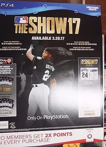 Póster publicitario de TheShow17 ps4 28 x 22 - Imagen 1 de 3