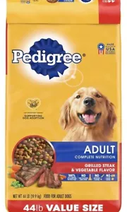 PEDIGREE Complete Nutrition Grilled Steak & Vegetable Dry Dog Food for Adult Dog - Picture 1 of 7