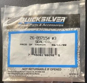 OEM (LOT OF 3) Quicksilver 26-897154 Oil Seal NOS Boat Part Replacement - Picture 1 of 4