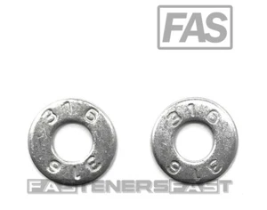 (100) 1/4 Zoll 316 Edelstahl Flachwaschmaschine 316 MARINEQUALITÄT (100 STCK.) - Bild 1 von 4