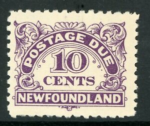Canada 1939 Newfoundland 10¢Perf 10½x10 Postage Due Scott # J6 MNH G165