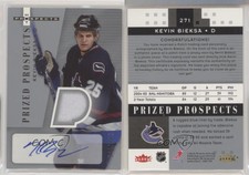 2005-06 Fleer Hot Prospects Prized /349 Kevin Bieksa #271 Rookie Auto RC