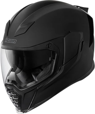 Icon Airflite Full Face Motorcycle Helmet Rubatone Black Medium CLOSEOUT - Image 1 of 3