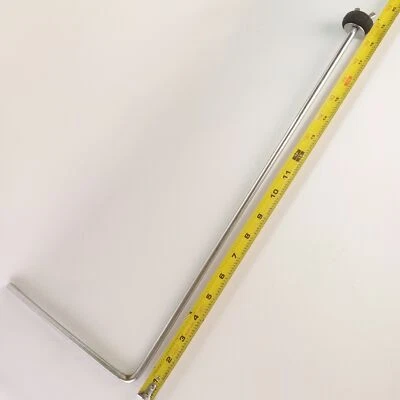 Ludwig/Leedy 5/16"x8"x19" Rod L-Arm Chrome Cymbal Holder Mount Vintage 30s USA - Image 1 of 3