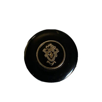 ST JOHN Button Replacement Navy Cream Enamel Gold Tone Round Shank 0.8 - Image 1 of 4