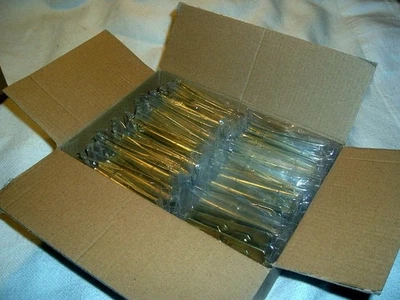 Lote de cajas 50 ct. Herrajes 3" Bisagras de gabinete en acero aspecto latón Foto 1 de 4