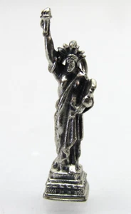 Colgante Vintage ESTATUA DE LA LIBERTAD Dije Plata Esterlina Nueva York 925 - Imagen 1 de 4
