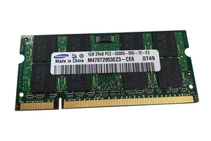 Samsung HP 1GB PC2-5300 CL5 DDR2 200Pin SODIMM (M470T2953EZ3-CE6 437535-888) REF - Bild 1 von 2
