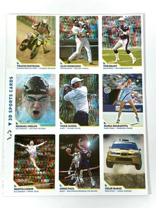 Rare Uncut Sheet SI Kids 3-D Brady Tiger Pastrana Sharapova A-Rod Phelps GOAT RC - Picture 1 of 2