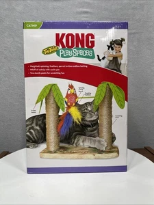 Kong Play Spaces Tiki Twirl & Bat Around Catnip Activity Cat Kitten Toy 13x11" - Picture 1 of 4