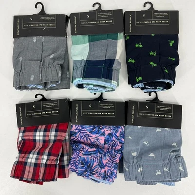 批量 6 件 Banana Republic 拳击手 男式 S 码 多色 100% 棉 全新 全新带标签 — 第 1/4 张图片