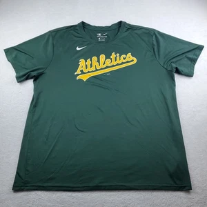 Nike Oakland Athletics A’s Shirt Green Mens Size 2XL - Picture 1 of 20