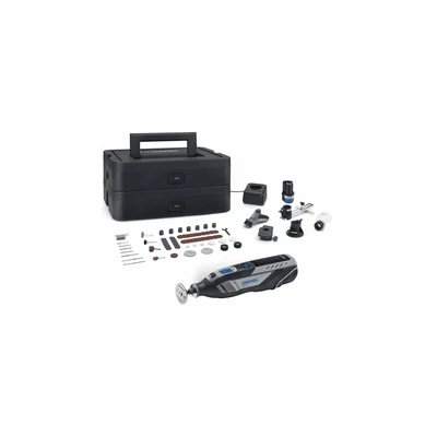 Dremel 8250-5-65 12v Cordless Multi Tool Kit 2 x 2.0ah Battery Platinum Box - Image 1 of 4