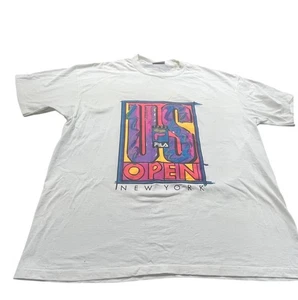 VTG 1993 Fila Tennis US Open T Shirt Men’s Size Xl Single Stich Made U.S.A. Read - Picture 1 of 24