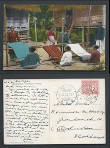 Batak Frauen Webstoff Balige Sumatra Indonesien Stempel 1920 - Bild 1 von 3