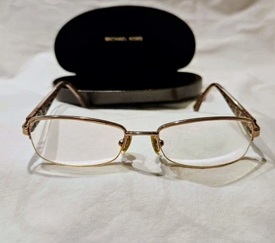 Monturas de media llanta de metal Michael Kors MK361 239 51-17-135 con estuche Foto 1 de 4