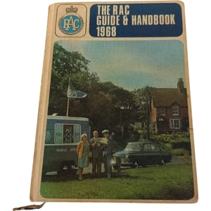 RAC Guide & Handbook 1968 Vintage Travel British Motoring Book HC - Picture 1 of 8