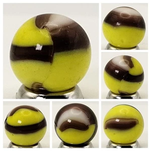 Mármol King Bumblebee vintage de 15 mm redondo (tiene blanco) casi nuevo+ - Imagen 1 de 7