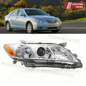 Headlights for Toyota Camry 2007 2008 2009 Chrome Amber Projector RH Side - Picture 1 of 12