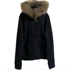 Fur Hoodie Raccoon Parka 00'S Y2K Goa Lgb - Picture 1 of 7