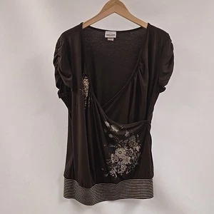Maglione Caren Sport manica corta donna 3XL marrone - Foto 1 di 9