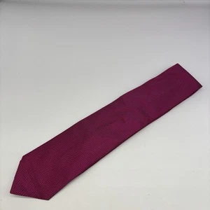 "Corbata Henry Poole Savile Row cuello rosa texturizada hecha a mano 100 % seda 3,5"" de ancho" - Imagen 1 de 6
