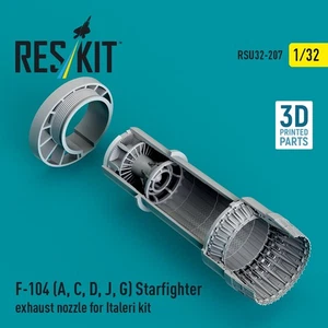 F-104 (A, C, D, J, G) Starfighter boquilla de escape para Italeri kit 1:32 RSU32-0207 - Imagen 1 de 3