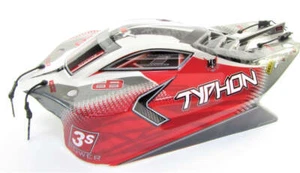 Arrma TYPHON 4x4 3s BLX - Body Shell Red - Picture 1 of 2