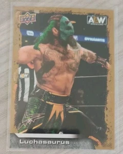 2022 Upper Deck AEW Gold #10 Luchasaurus Wrestling Card - Picture 1 of 2
