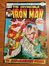 Invincible Iron Man #54 Hot Key Namor Sub-Mariner Cover 1st Moondragon Marvel