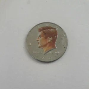 John F Kennedy Full Color Half Dollar New England Mint Roberts Gasparro. (d1) - Picture 1 of 6