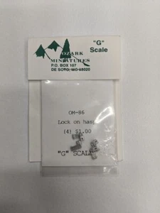 Ozak Miniatures OM-86 G Scale Lock on Hasp (4) - Picture 1 of 1
