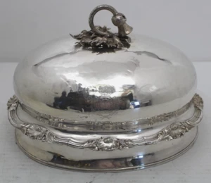19th Century George IV 99th Lanarkshire Regiment Silver Plated Meat Dome Cover - Picture 1 of 23
