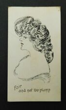 Wills Aust Vice Regal Gibson Girls Cigarette Card 1900 Sketches in Black & White