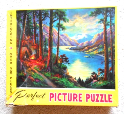 Идеальная картинная головоломка Silver Moon & Amber Stream 500 штук 21-1/2 дюйма x 19-1/2 дюйма - Изображение 1 из 4