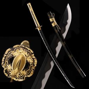 Handmade Dragon Engraved Japanese Katana Sword Full Tang Razor Sharp Samurai - Picture 1 of 15