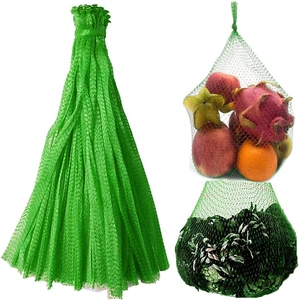 100Pcs Reusable Produce Mesh Bags, Onion Fruits Mesh Produce Bags and Seafood Bo - Picture 1 of 12