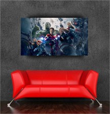Avengers words movie poster stickers of size 95x60cm 37.5x24inch wall decoration