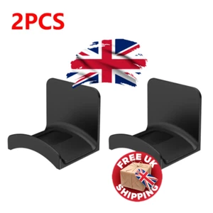 2Pcs Universal Headset Hanger | Adhesive Headphone Hook Holder for Desk/Wall - Picture 1 of 8