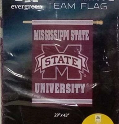 "Bandera premium 29"" X 43"" Mississippi State University Bulldogs" Foto 1 de 2
