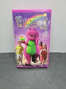 Barney’s Great Adventure The Movie VHS 1998 Purple Clamshell Case Lyons Group - Bild 1 von 9