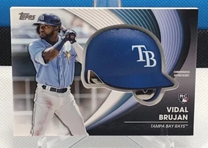 Vidal Brujan RC 2022 Topps Update Commemorative Helmet Tampa Bay Rays #BH-VB - Picture 1 of 3
