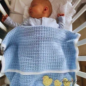 New Handmade Quality Soft Wool Knitting Baby blanket 0-12 Months Free Shipping.. - Picture 1 of 7